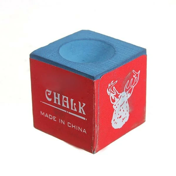 Billiard Cue Tip Red/Blue Pool Snooker Chalk - Brand Model X